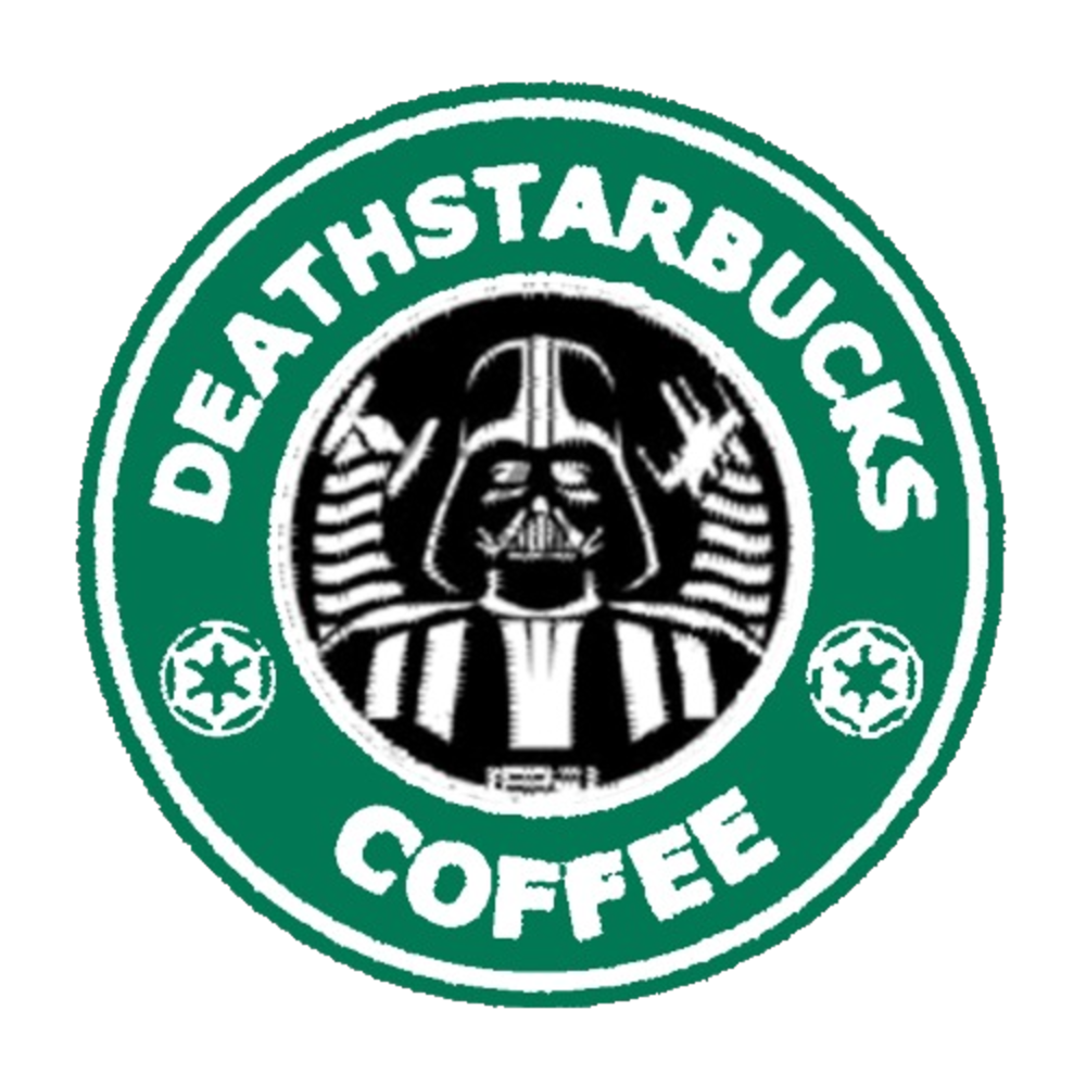 High Quality Darth Vader deathstarbuck Starbucks logo Blank Meme Template