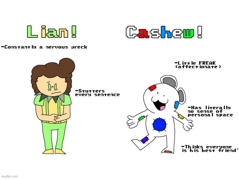 The Amazing Digital Circus designs for Lian and Cashew! | made w/ Imgflip meme maker