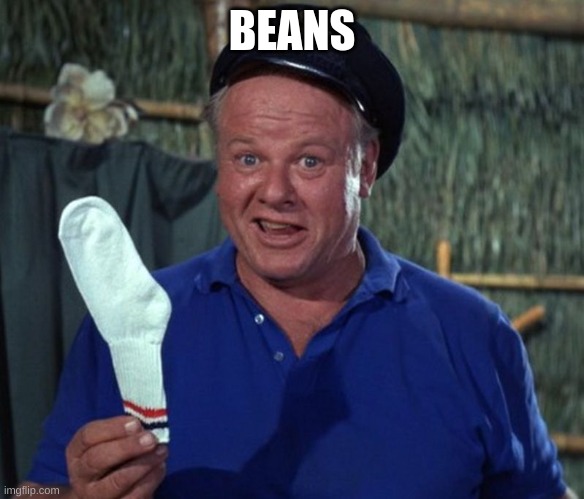 sock | BEANS | image tagged in sock | made w/ Imgflip meme maker