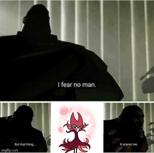 I fear no man | image tagged in i fear no man,memes,hollow knight | made w/ Imgflip meme maker