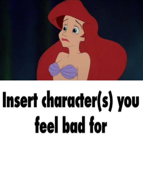 High Quality ariel feels bad for who Blank Meme Template