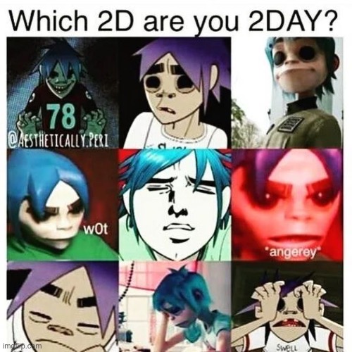 Im the middle 2d | image tagged in 2d,a | made w/ Imgflip meme maker