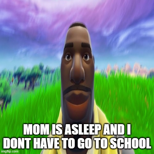 be be like | MOM IS ASLEEP AND I DONT HAVE TO GO TO SCHOOL | image tagged in funny memes | made w/ Imgflip meme maker