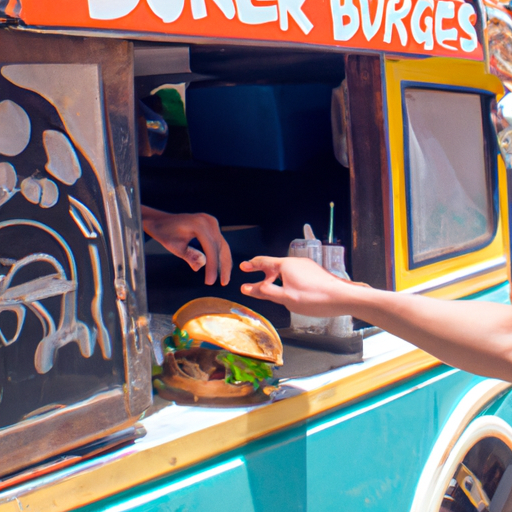 buying a burger from a tuk tuk Blank Meme Template