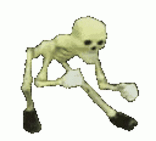 Skeleton Dancing Troll Blank Meme Template