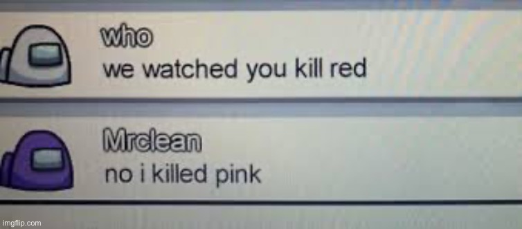 No i killed pink Blank Meme Template