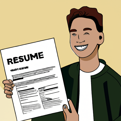 High Quality Young boy happy with his new resume design Blank Meme Template