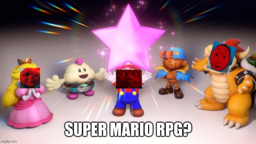 Super Mario RPG but with Thomas and Friends Faces. | image tagged in thomas the train,mario | made w/ Imgflip meme maker