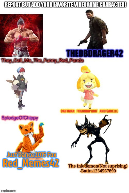 What? He's enjoyable(batim:I thought Pretztail was your favorite!)(Red: THERE CAN BE MORE THAN ONE FAVORITE) | Red_Memes42; Just Dance 2015 Fox | made w/ Imgflip meme maker