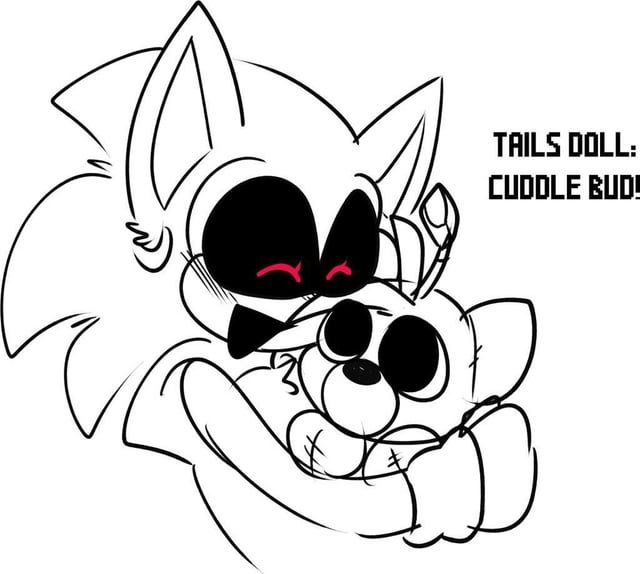 High Quality Tails doll and curse (art found on Reddit) Blank Meme Template