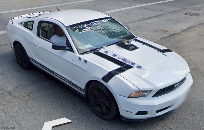 Look at this cool mustang i found on google maps | made w/ Imgflip meme maker