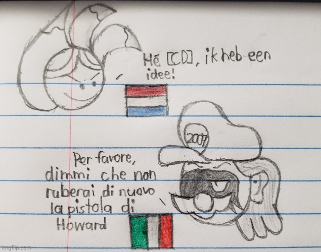 Goofy languages (drawn by TheSpoopyBoy2009) Blank Meme Template