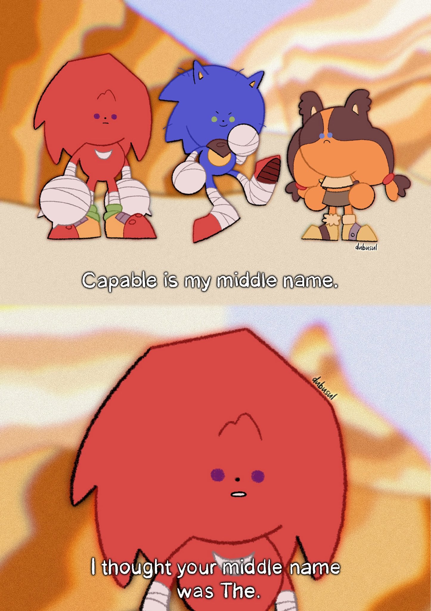 High Quality Sonic boom (art found on twitter) Blank Meme Template