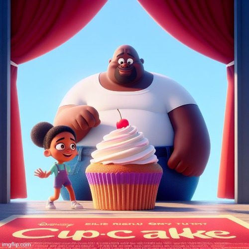 High Quality Disney Pixar cupcake Blank Meme Template