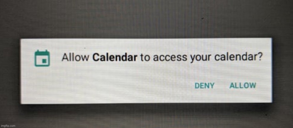 Calendar Blank Meme Template
