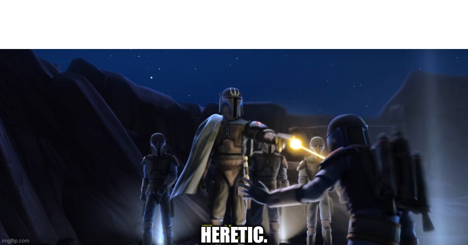 Failure | HERETIC. | image tagged in failure | made w/ Imgflip meme maker