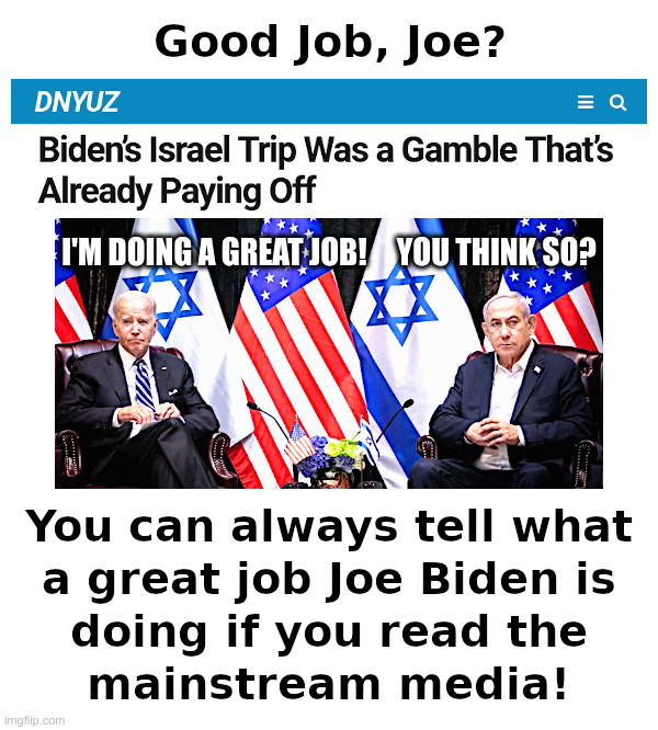 Good Job, Joe? | image tagged in clueless,joe biden,mainstream media,lies | made w/ Imgflip meme maker