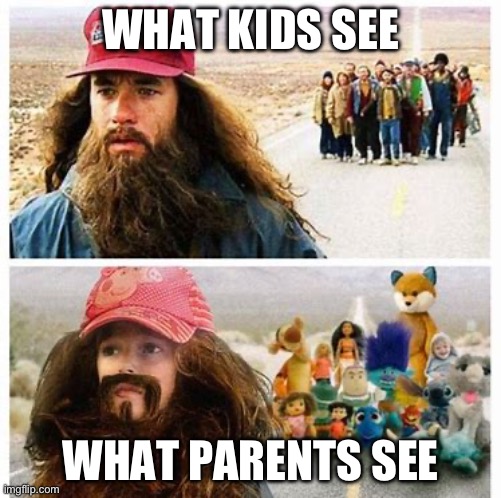 Toys | WHAT KIDS SEE; WHAT PARENTS SEE | image tagged in toys,memes | made w/ Imgflip meme maker