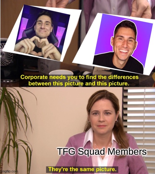 They're The Same Picture | TFG Squad Members | image tagged in memes,they're the same picture | made w/ Imgflip meme maker