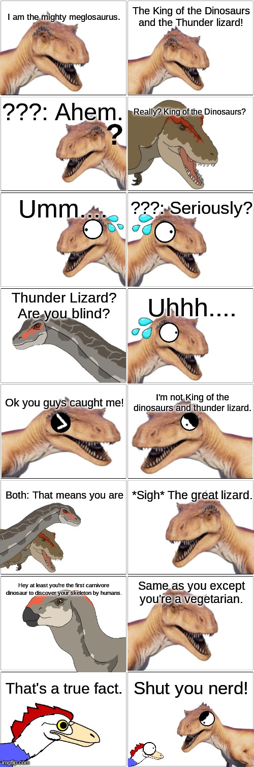 The Mighty Megalosaurus.mp3 | image tagged in comic | made w/ Imgflip meme maker
