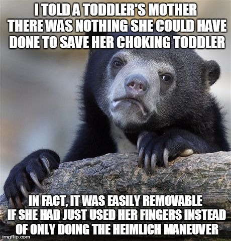 I just didn't want her to blame herself for the rest of her life.