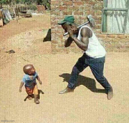 African sledgehammer | image tagged in african sledgehammer | made w/ Imgflip meme maker