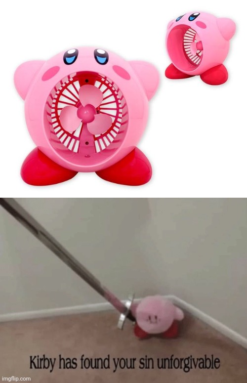 Cursed Kirbys | image tagged in kirby has found your sin unforgivable,kirby,fans,fan,cursed image,memes | made w/ Imgflip meme maker