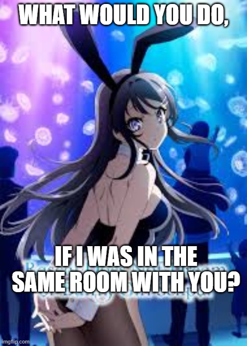 N/A | WHAT WOULD YOU DO, IF I WAS IN THE SAME ROOM WITH YOU? | image tagged in n/a | made w/ Imgflip meme maker
