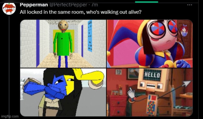Baldi wins no diff | made w/ Imgflip meme maker