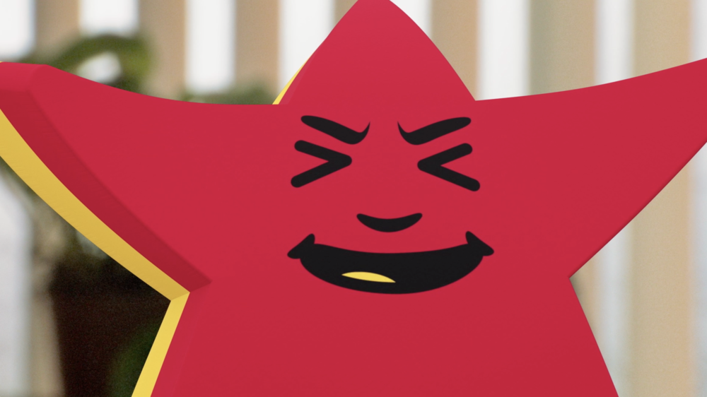 High Quality Carl's Jr Happy Star Being Crazy Blank Meme Template