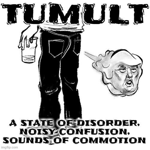 T  U  M  U  L  T | TUMULT; A STATE OF DISORDER, NOISY CONFUSION, SOUNDS OF COMMOTION | image tagged in tumult,disorder,confusion,commotion,chaos,disturbance | made w/ Imgflip meme maker