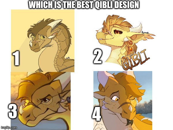 qibli | WHICH IS THE BEST QIBLI DESIGN; 1; 2; 3; 4 | made w/ Imgflip meme maker