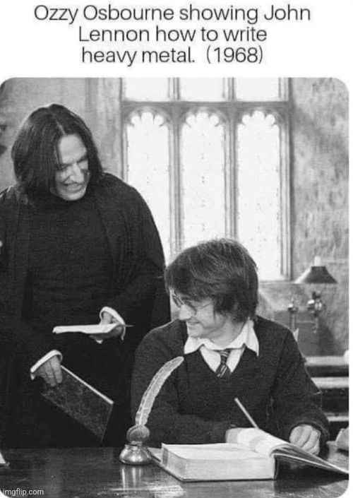 Ozzy osbourne and john lennon Blank Meme Template