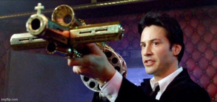 constantine holy shotgun | image tagged in constantine holy shotgun | made w/ Imgflip meme maker