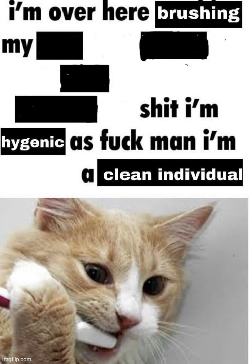 im over here brushing my teeth | image tagged in im over here brushing my teeth | made w/ Imgflip meme maker