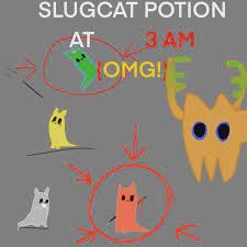 Slug cat potion (drawn by enot) Blank Meme Template