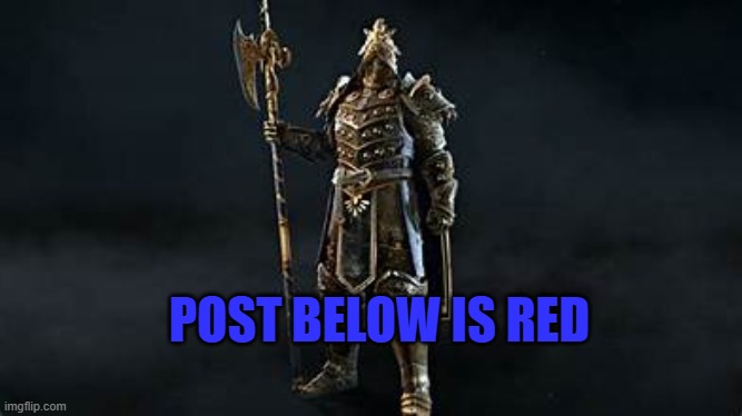 red | POST BELOW IS RED | image tagged in lawbro | made w/ Imgflip meme maker