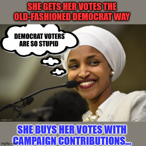 It's easy to get elected if the majority of the voters from your district are imported... | SHE GETS HER VOTES THE OLD-FASHIONED DEMOCRAT WAY; SHE BUYS HER VOTES WITH CAMPAIGN CONTRIBUTIONS... | image tagged in democrat,election,fraud,vote,buy | made w/ Imgflip meme maker