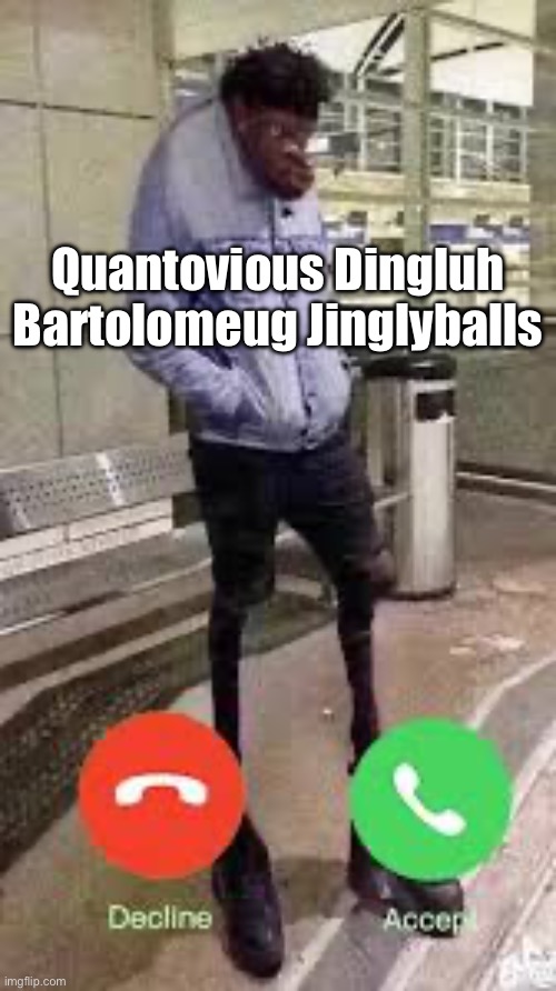Gyat FaceTime | Quantovious Dingluh Bartolomeug Jinglyballs | image tagged in gyat facetime | made w/ Imgflip meme maker