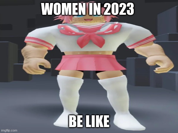 funny meme(this is not to be offensive to any woman or trans) | WOMEN IN 2023; BE LIKE | image tagged in funny memes | made w/ Imgflip meme maker