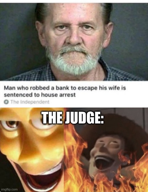 That's cruel XD | THE JUDGE: | image tagged in memes,funny | made w/ Imgflip meme maker