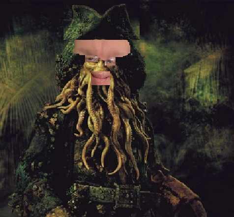 Brian Lewis as Davy Jones Blank Meme Template