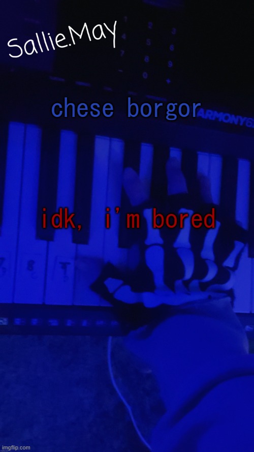 Sallie's temp by hannibal | chese borgor; idk, i'm bored | image tagged in sallie's temp by hannibal | made w/ Imgflip meme maker