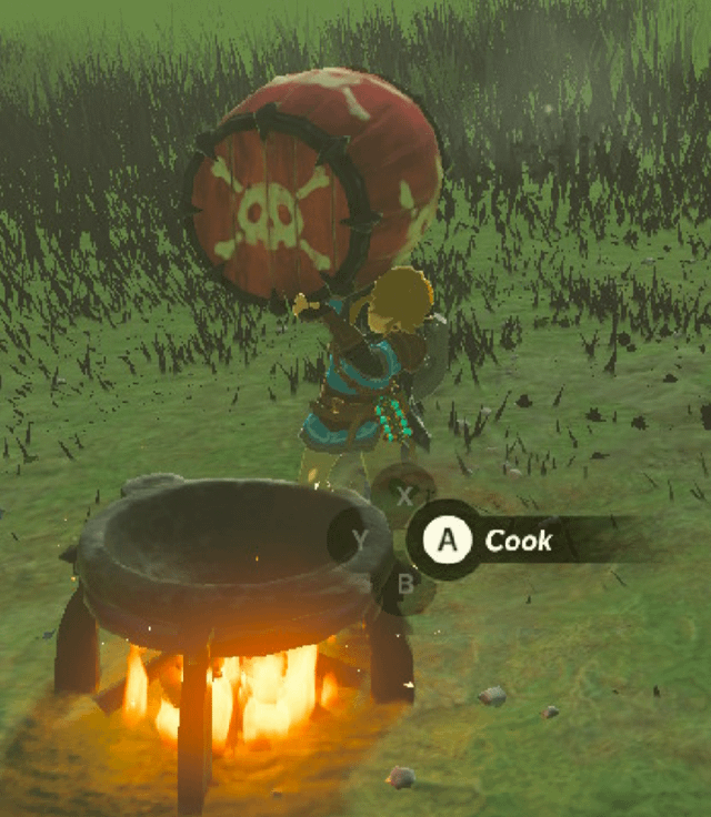 High Quality Link about to cook a bomb barrel Blank Meme Template