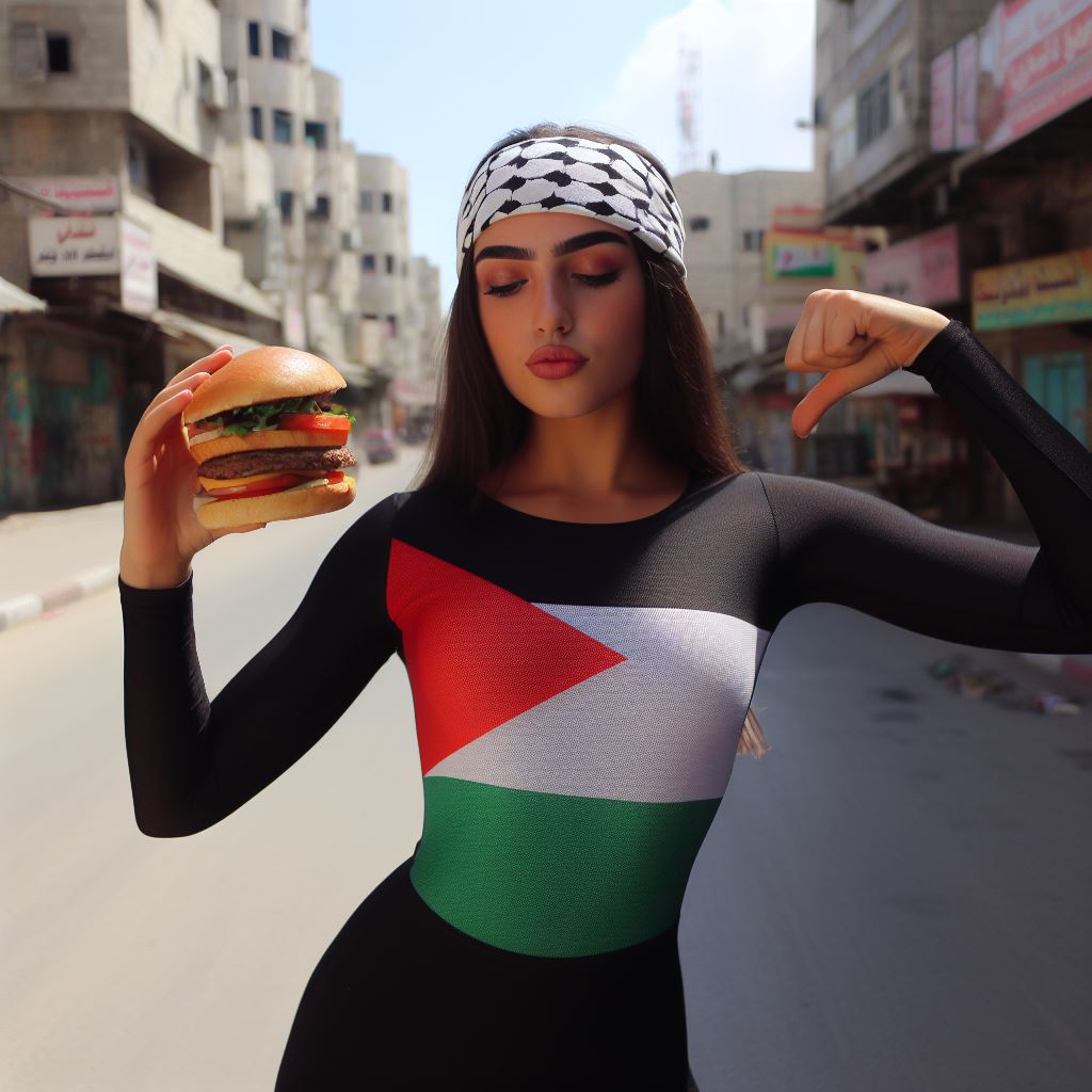 High Quality palestina-burgers2 Blank Meme Template