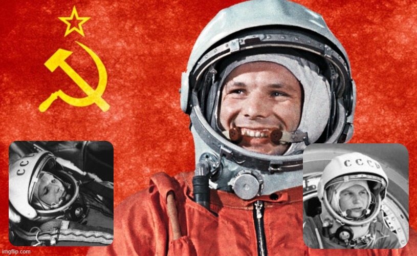gagarin | image tagged in gagarin,space,soviet union,soviet russia,astronaut | made w/ Imgflip meme maker