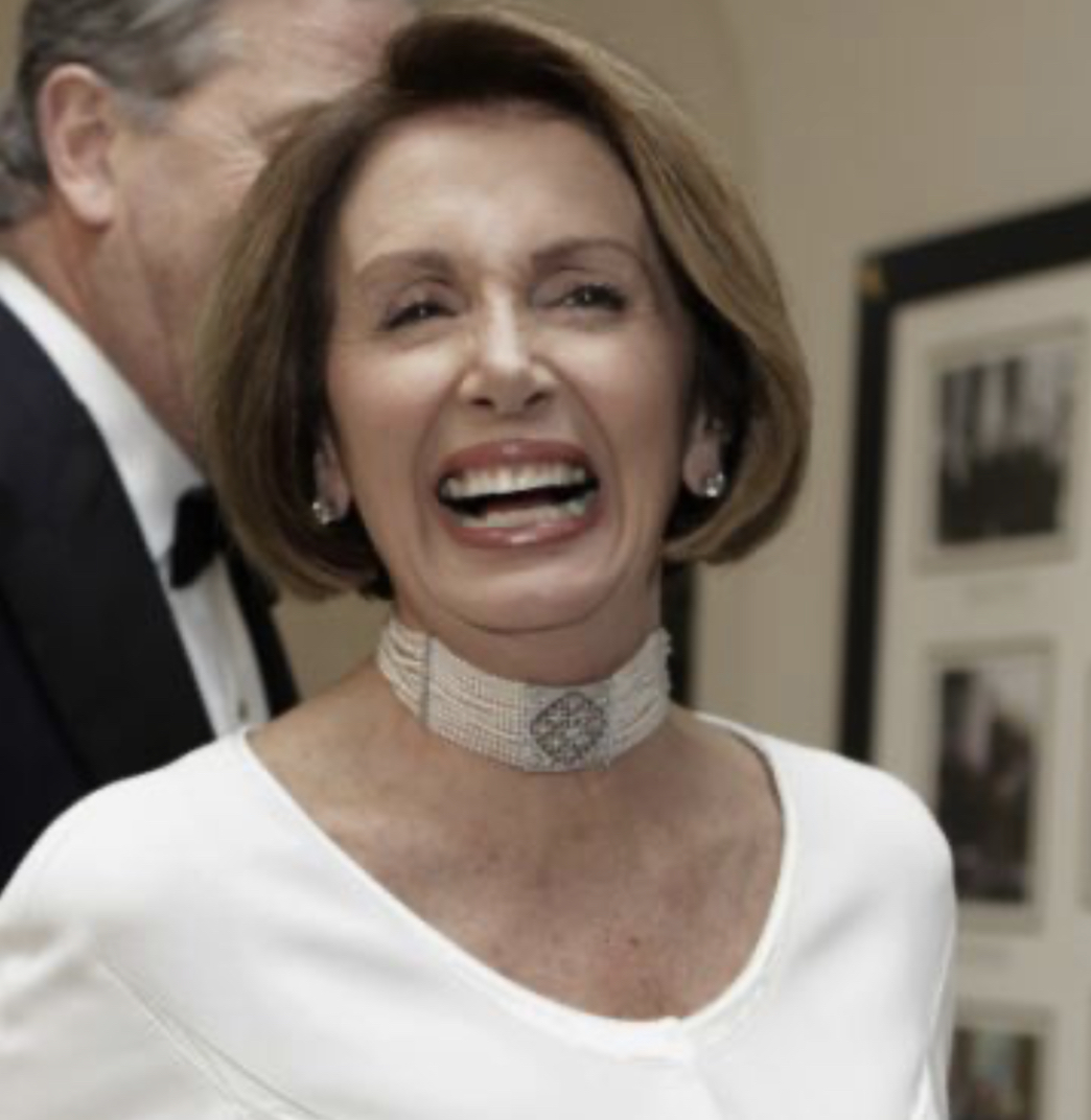 High Quality Nancy Pelosi smiling elegant Blank Meme Template