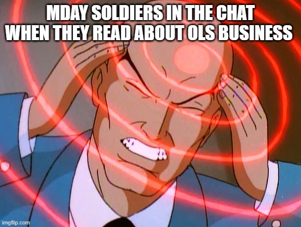 Professor X | MDAY SOLDIERS IN THE CHAT WHEN THEY READ ABOUT OLS BUSINESS | image tagged in professor x | made w/ Imgflip meme maker