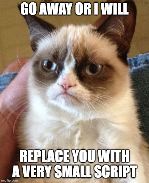 Grumpy Cat Script Grumpy Cat Meme - Imgflip