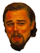 High Quality Leonardo DiCaprio Laughing Head Blank Meme Template